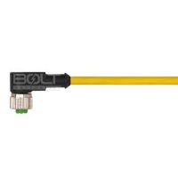 Female M8 90 3pole Yellow PVC 5m